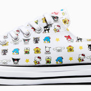 CONVERSE X SANRIO HELLOW KITTY MEN'S 10.5 CTAS CHARACTER ALL OVER PRINT NIB