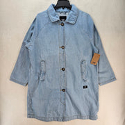 VANS WOMEN'S MEDIUM SKATE MAC DENIM COAT NWT LIGHT STONEWASH