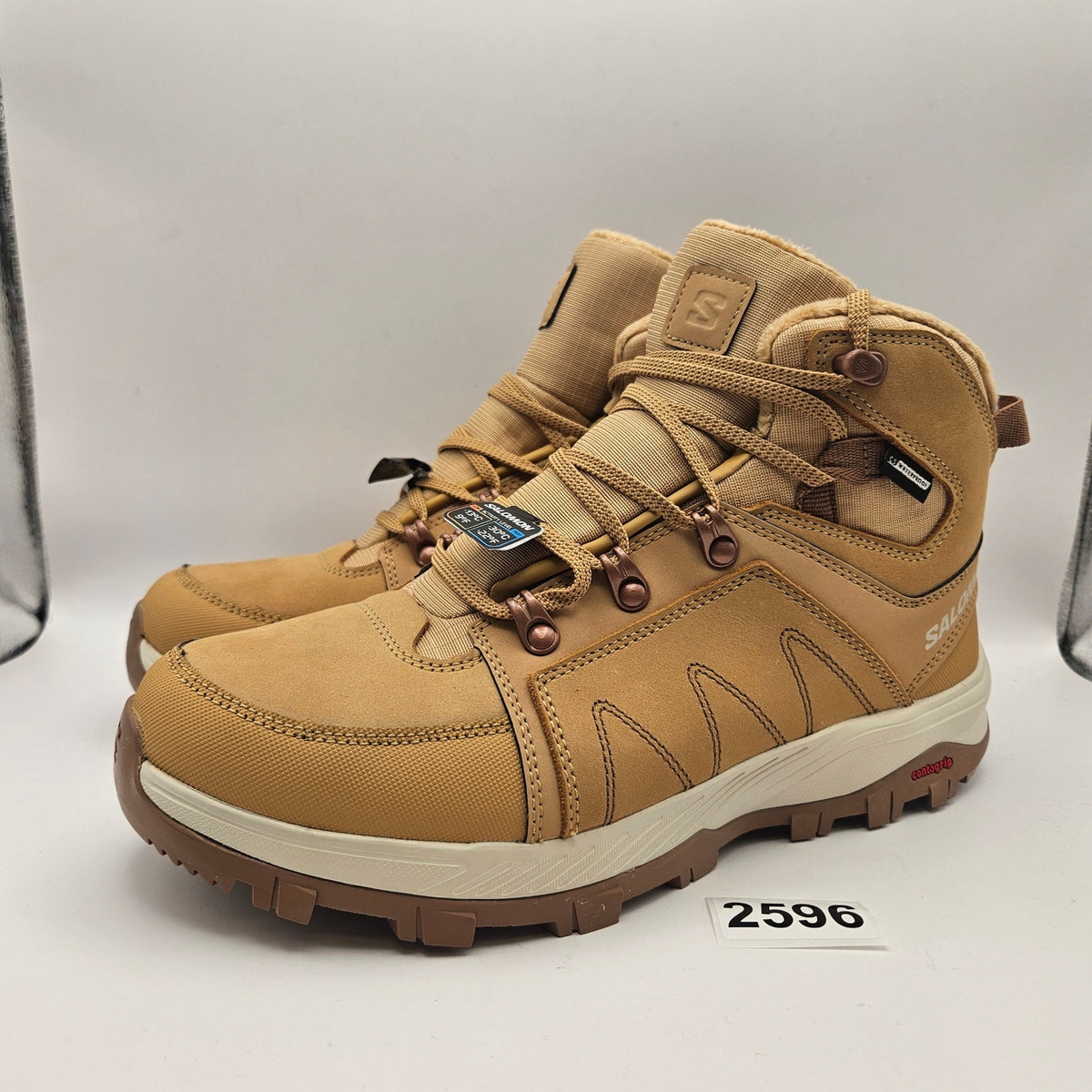 SALOMON WOMEN'S 8.5 OUTCHILL THINSULATE CSWP TAFFY ALMOND MILK NWOB