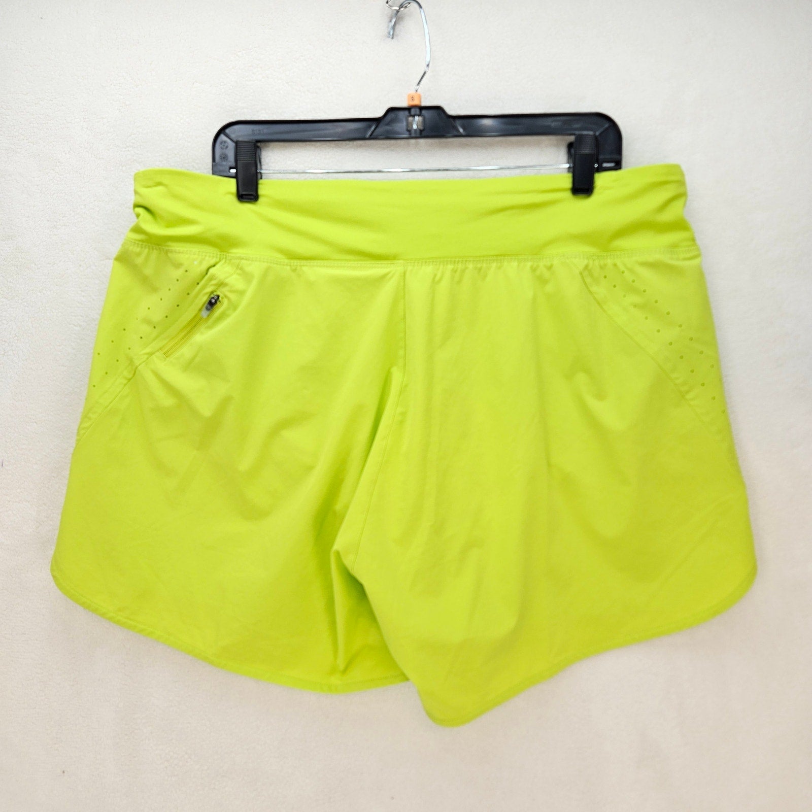 NIKE WOMEN'S XXL NEON GREEN ECLIPSE FLEX 5" RUNNING SHORTS CZ9568-321 NWT