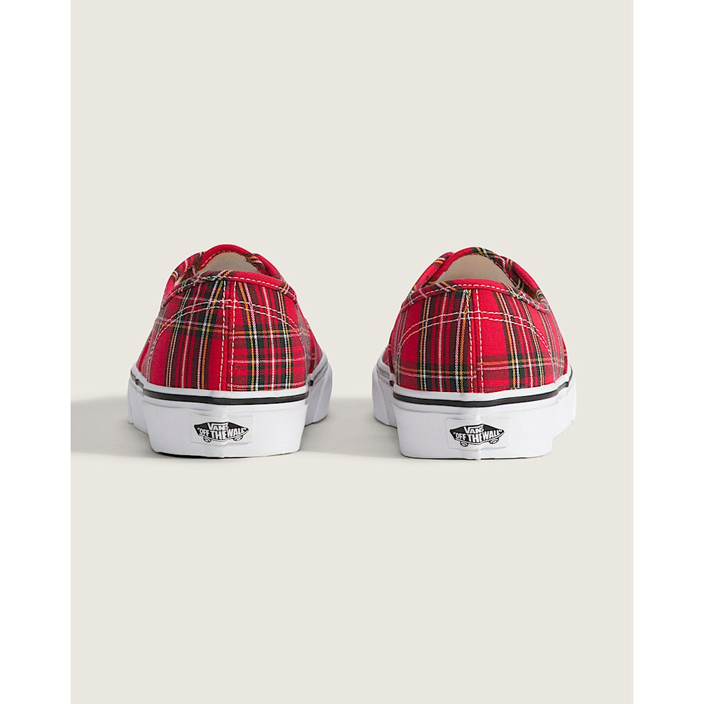 VANS MEN'S 11 AUTHENTIC LOW TOP SNEAKER PLAID RED NIB VN000EGARED