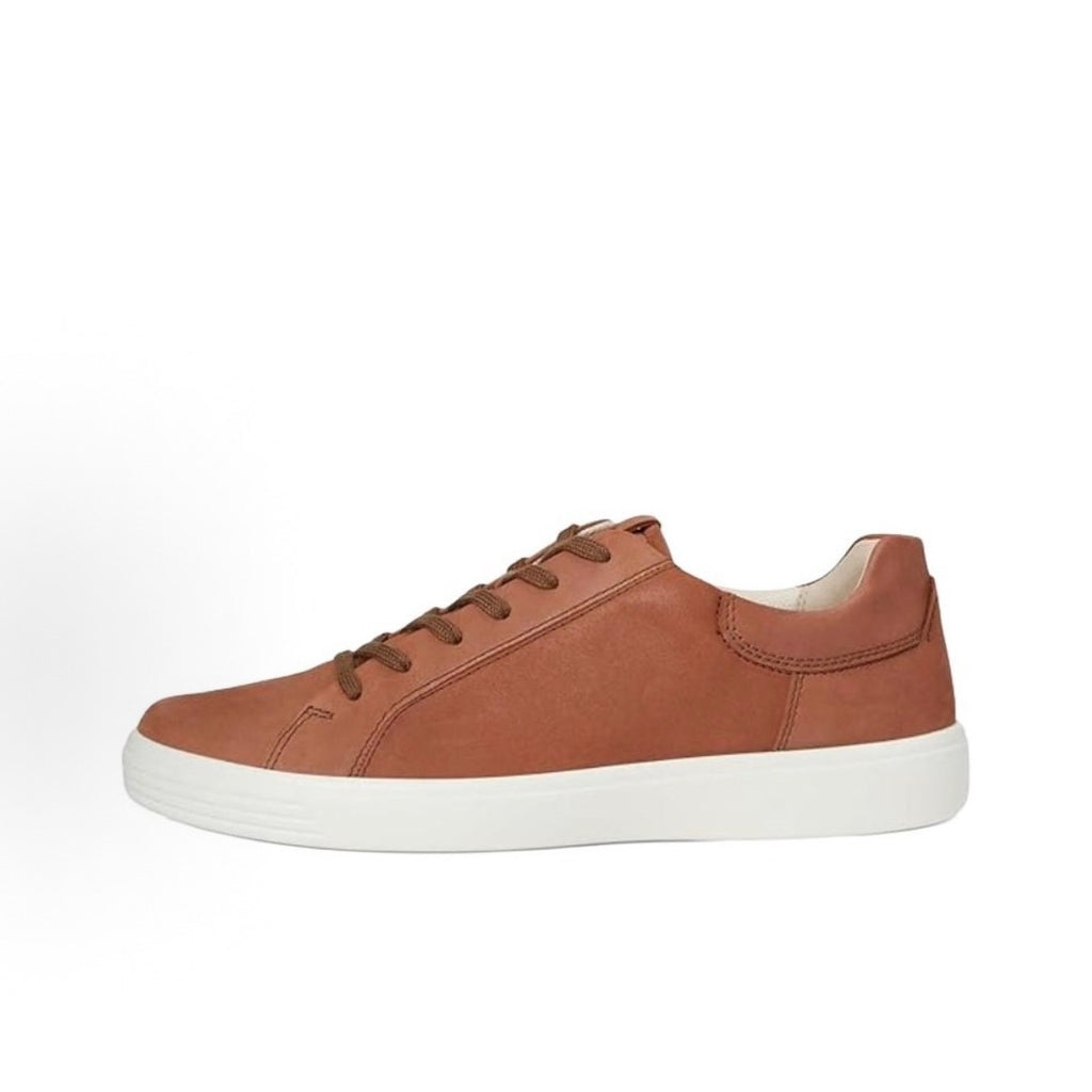 ECCO MEN'S 48 CLASSIC LEATHER SNEAKER MINK BROWN NIB RARE SIZE