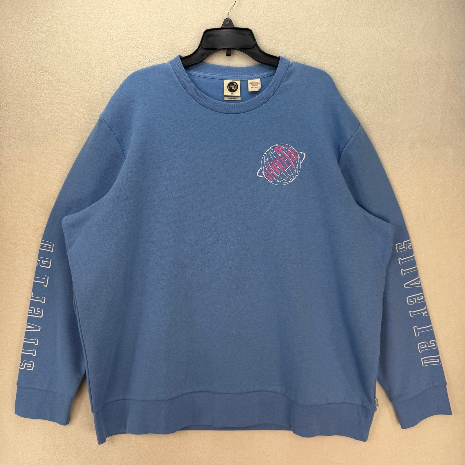 LEVI'S MEN'S XXL SILVERTAB AROUND THE WORLD CREWNECK BLUE PULLOVER