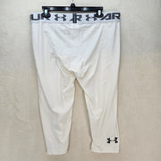 UNDER ARMOUR MEN'S 3XL WHITE HEATGEAR 2.0 3/4 COMPRESSION LEGGINGS 1289574 NWT