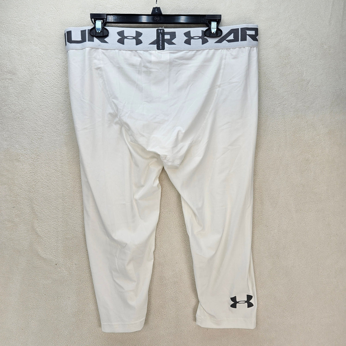 UNDER ARMOUR MEN'S 3XL WHITE HEATGEAR 2.0 3/4 COMPRESSION LEGGINGS 1289574 NWT