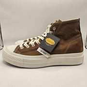 CONVERSE MEN'S 9 FIRST STRING BROWN VIBRAM ALL LEATHER CHUCK TAYLOR A17915C