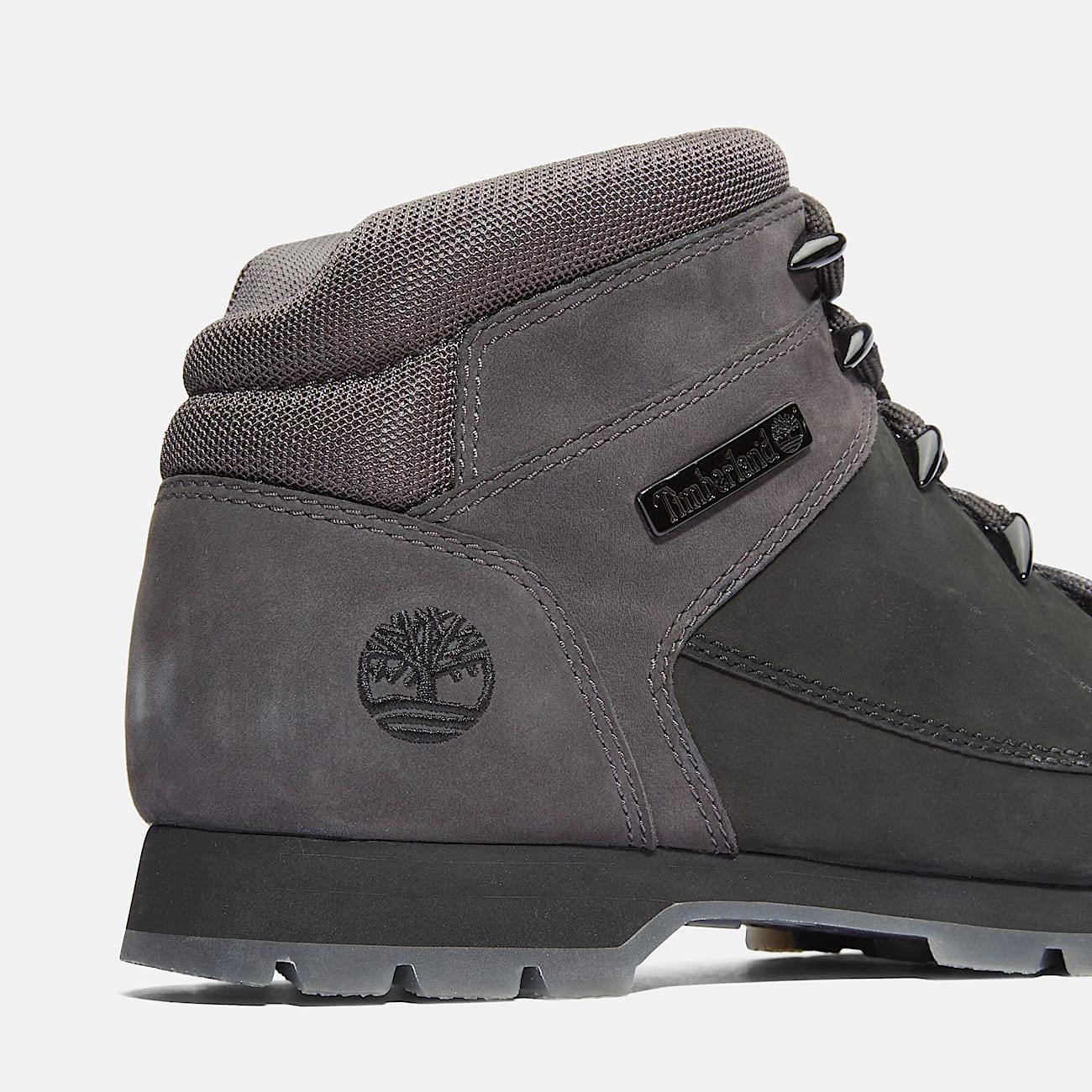 TIMBERLAND MEN'S 13 EURO SPRINT MID LACE BOOT JET BLACK NUBUCK NIB