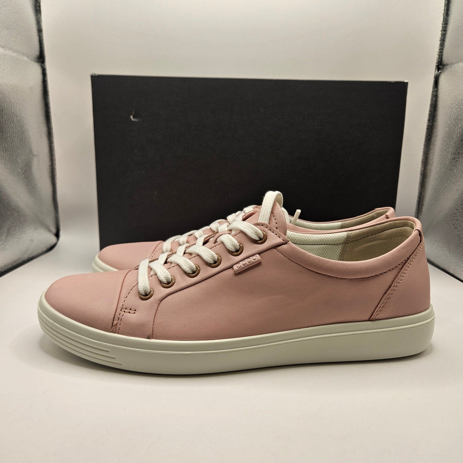 ECCO WOMEN'S 42 CLASSIC SNEAKER SILVER PINK NIB 21865301216