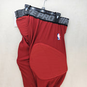 NIKE MEN'S 2XL TALL NBA PRO RED HYPERSTRONG COMPRESSION PADDED BASKETBALL TIGHTS
