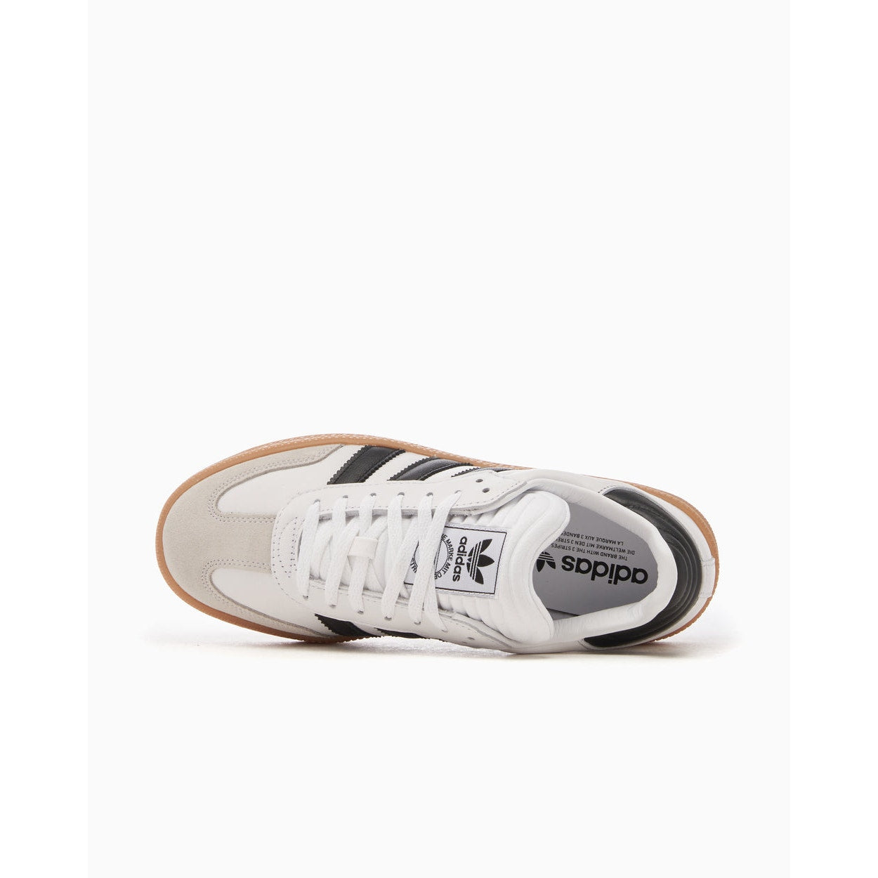 ADIDAS ORIGINALS MEN'S 9 SAMBA XLG SNEAKERS WHITE BLACK GUM IE1377 NIB