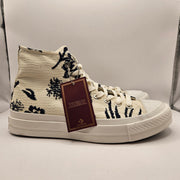 CONVERSE MEN'S 10.5 FIRST STRING CHUCK TAYLOR PREMIUM LEATHER WHITE HI A14281