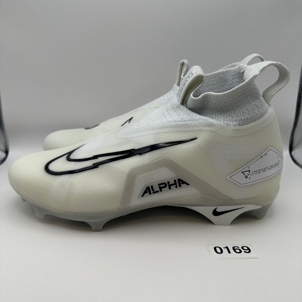 NIKE Men's 12.5 Alpha Menace ELITE 3 White Football Cleats DM1792-109