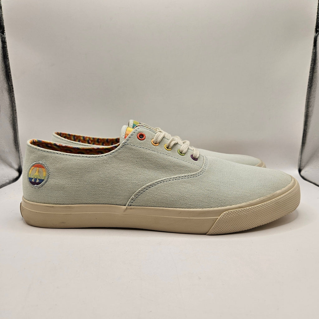 SPERRY X PFLAG MEN'S 13 CLOUD CVO PRIDE LOW TOP SNEAKER RARE NWOB STS25278 BLUE