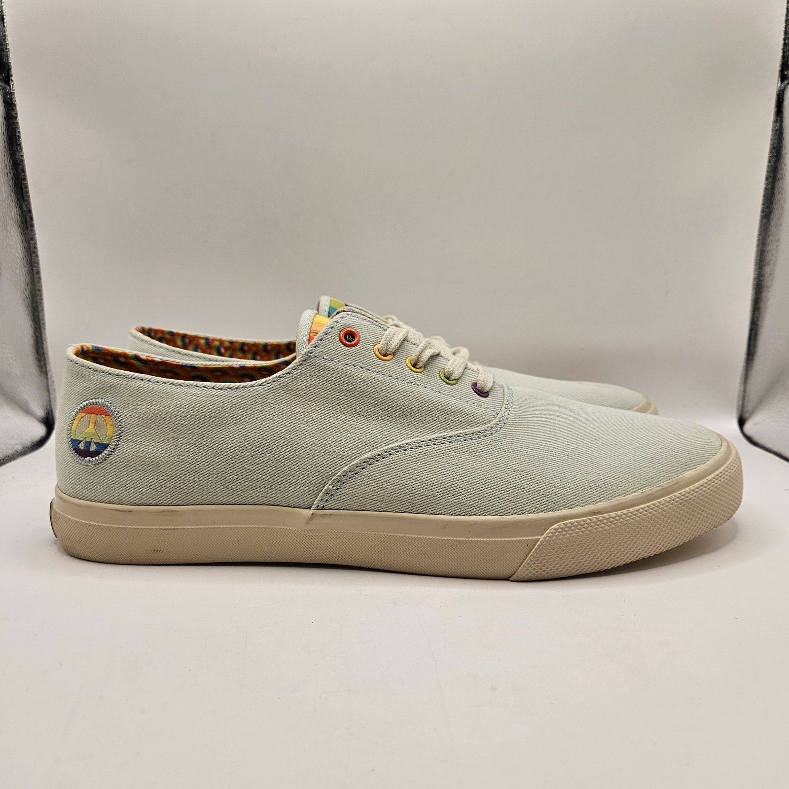 SPERRY X PFLAG MEN'S 13 CLOUD CVO PRIDE LOW TOP SNEAKER RARE NWOB STS25278 BLUE