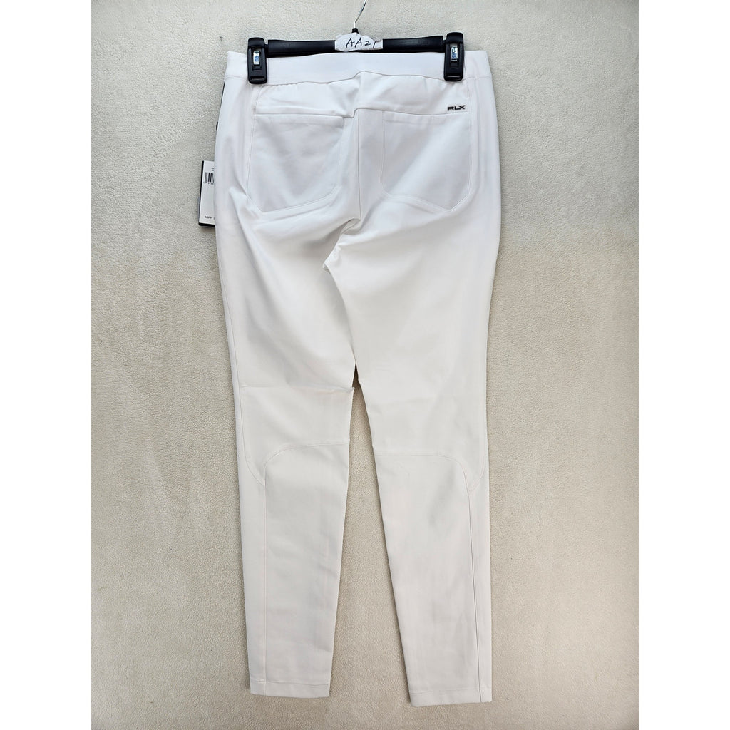 RLX RALPH LAUREN GOLF PANTS WOMEN'S 4 WHITE STRETCH MSRP $168 NWT