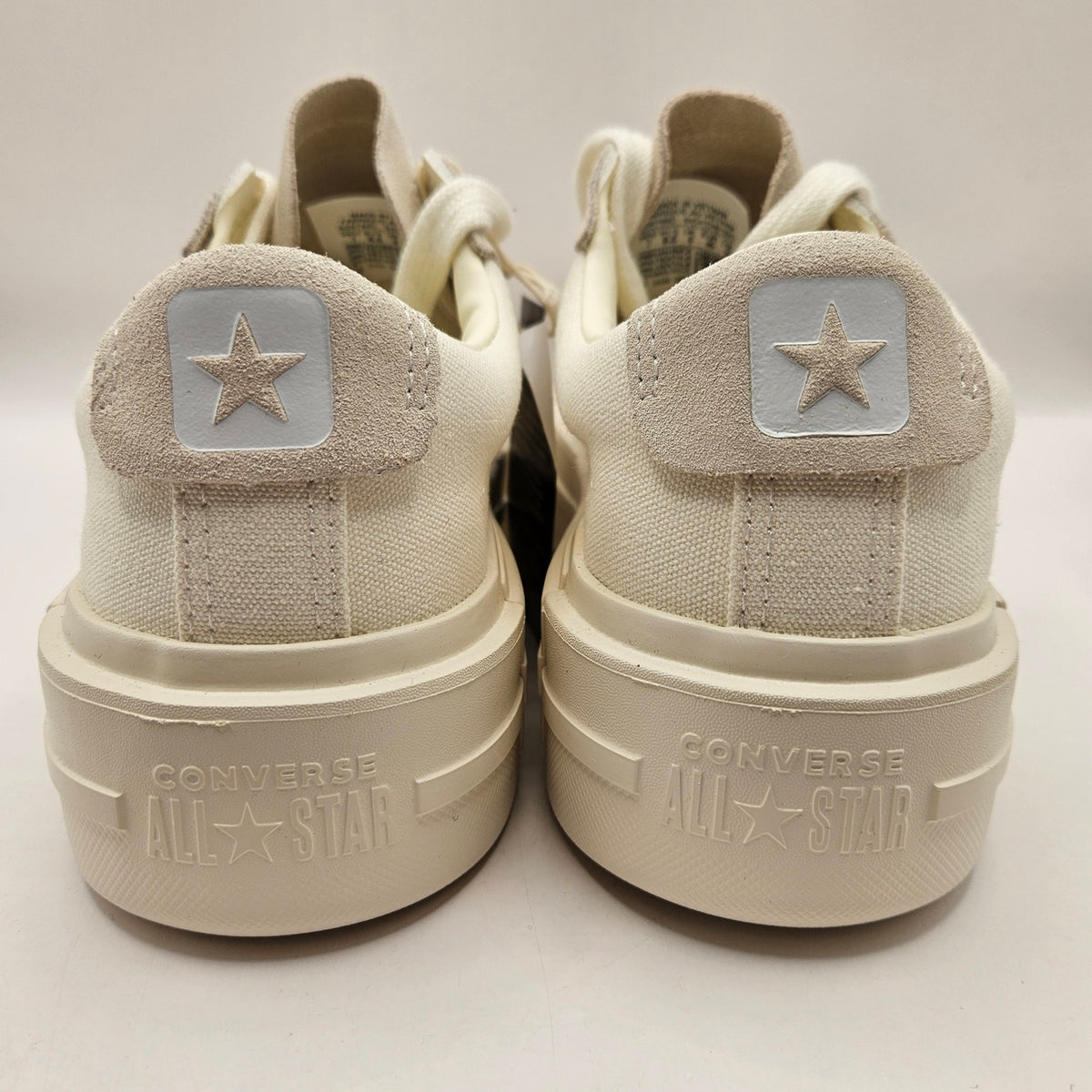 CONVERSE WOMEN'S 8.5 CHUCK TAYLOR ALL STAR CRUISE LOW WHITE CANVAS SUEDE A08788C