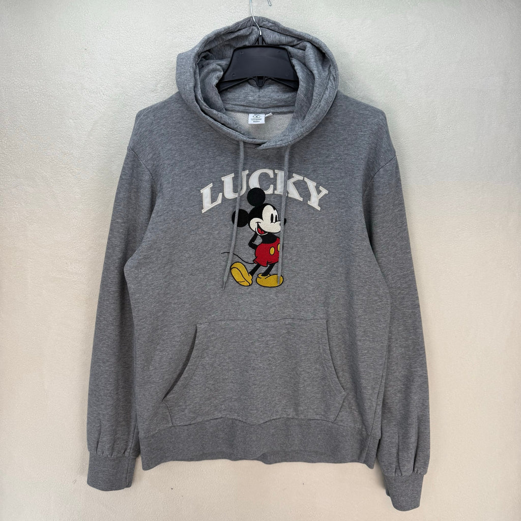 LUCKY BRAND X DISNEY MICKEY N FRIENDS L GRAY HOODIE UNISEX