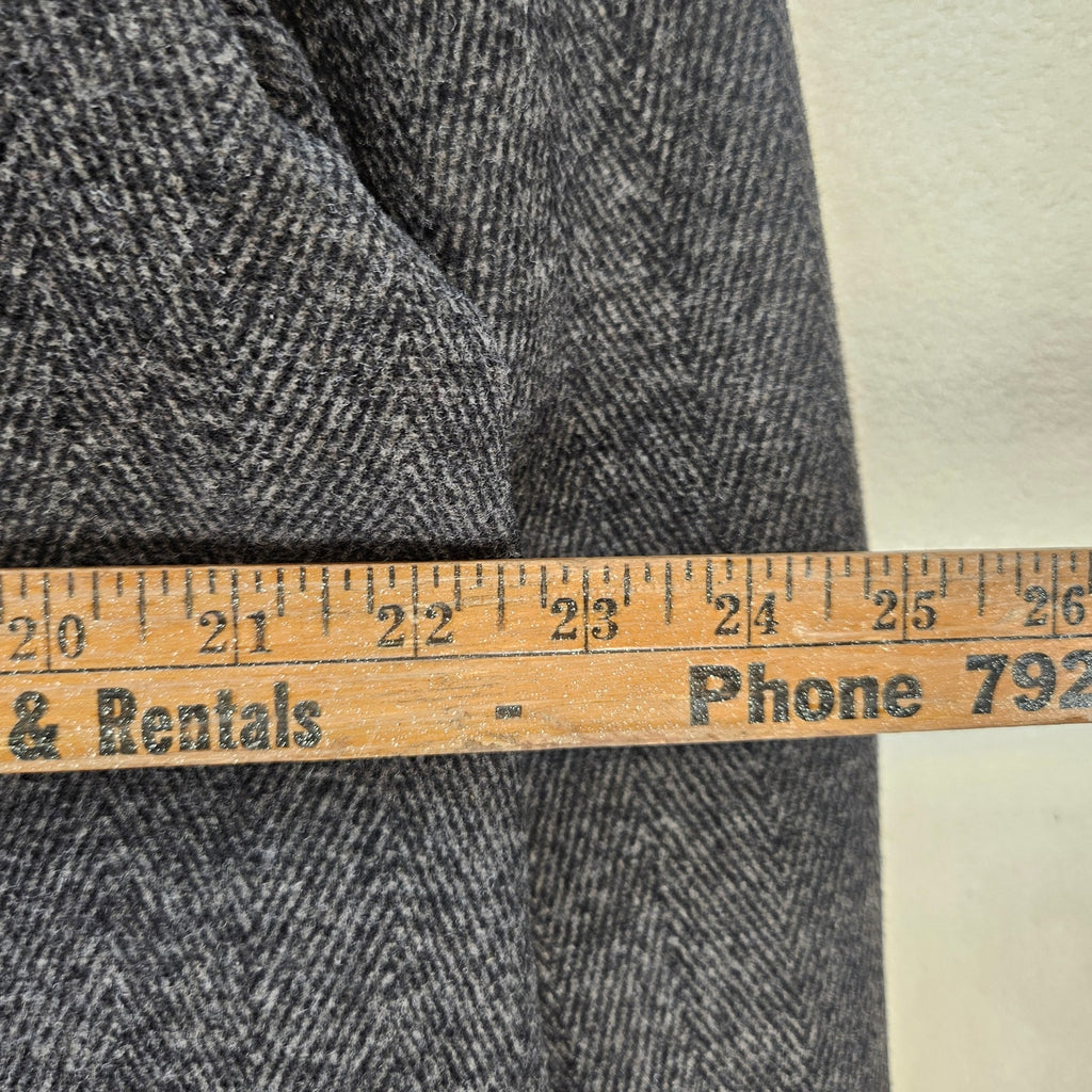 LEVI'S WOMEN'S XL GRAY WOOL HERRINGBONE BLAZER JACKET NWT