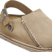 BIRKENSTOCK WOMEN'S 8 LUTRY PREMIUM SUEDE GRAY TAUPE 1025297 NARROW