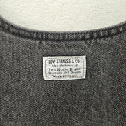 LEVI'S WOMEN'S LARGE TULI DENIM MINI DRESS BLACK WASH NWT