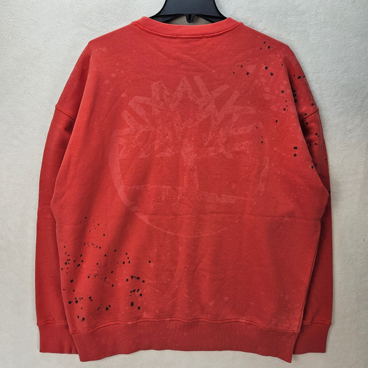 TIMBERLAND MEN'S LARGE A-COLD-WALL FUTURE PULLOVER SWEATSHIRT CORAL RED $300