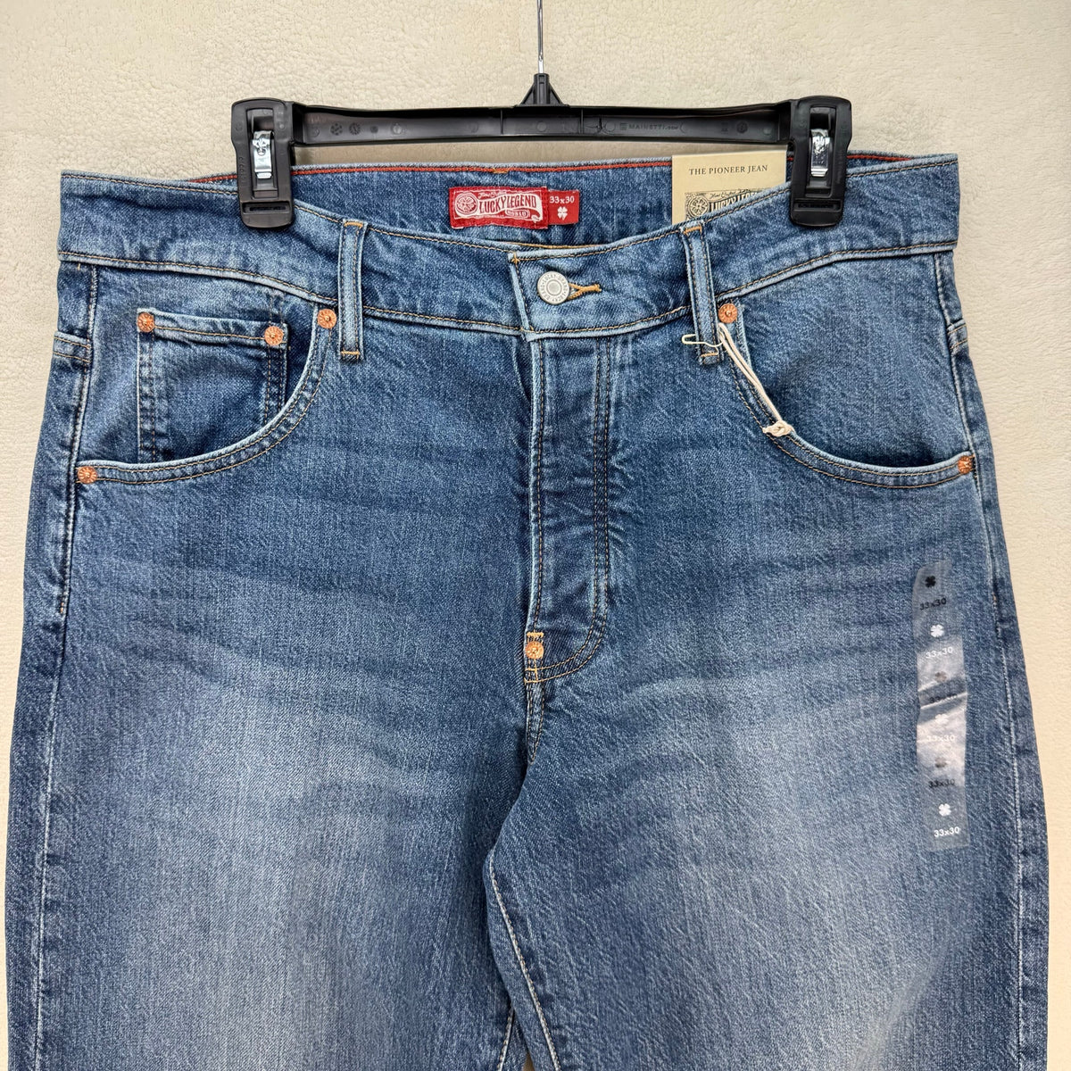 LUCKY BRAND X GOLD RUSH SERIES RARE 32X30 MENS TAPER JEANS VINTAGE STYLE