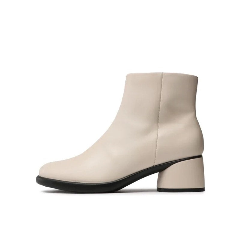 ECCO WOMEN'S 42 LIMESTONE WHITE SCULPTED LX 35 LEATHER MID BOOT NIB 22241301378