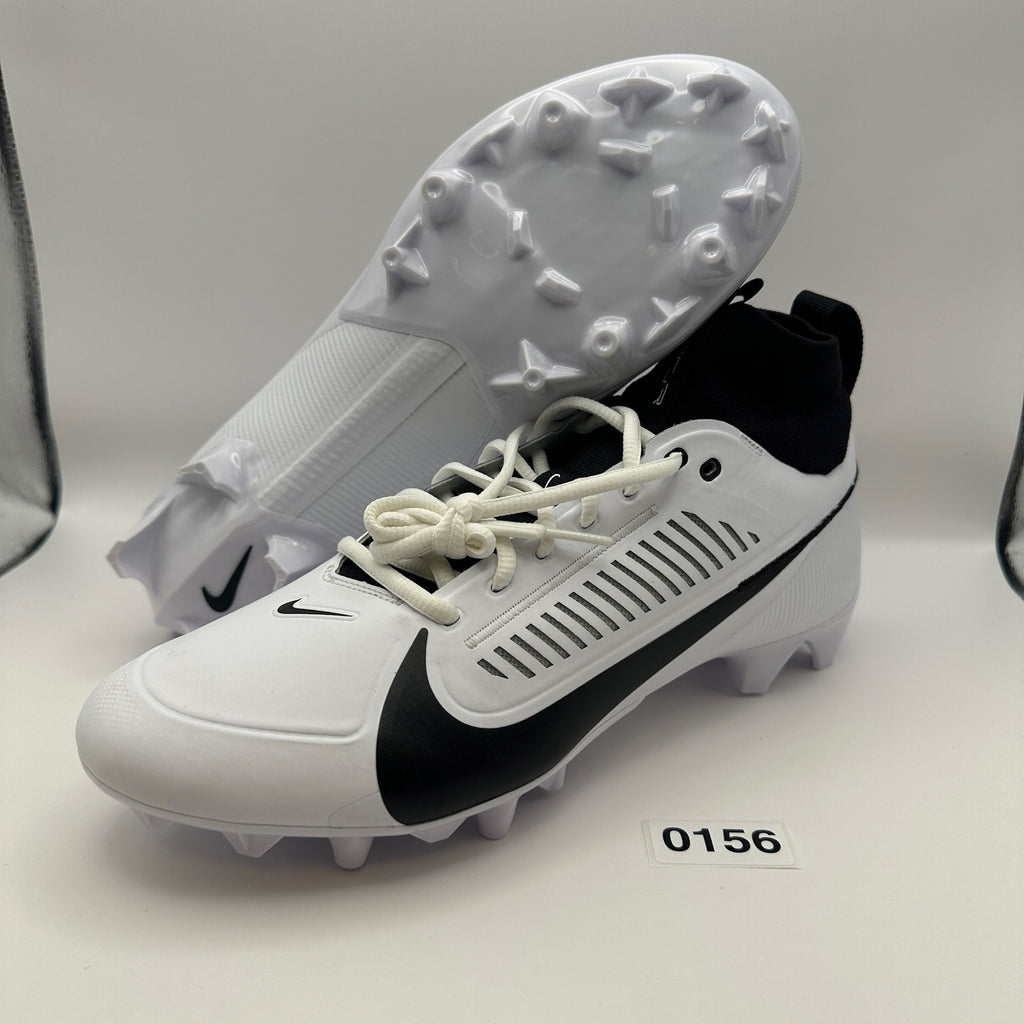 NIKE Men's 11.5 Vapor Edge PRO 360 2 Football Cleats White/Black FZ4267-100