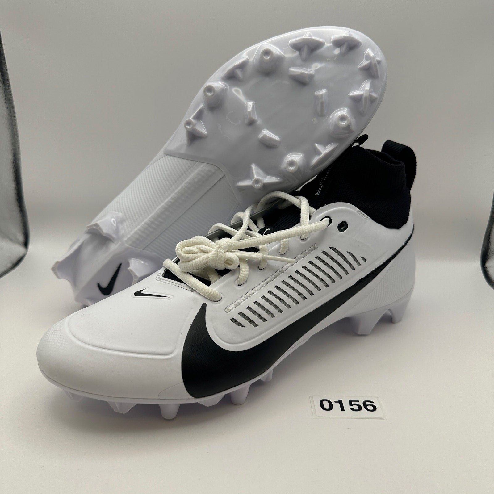NIKE Men's 11.5 Vapor Edge PRO 360 2 Football Cleats White/Black FZ4267-100