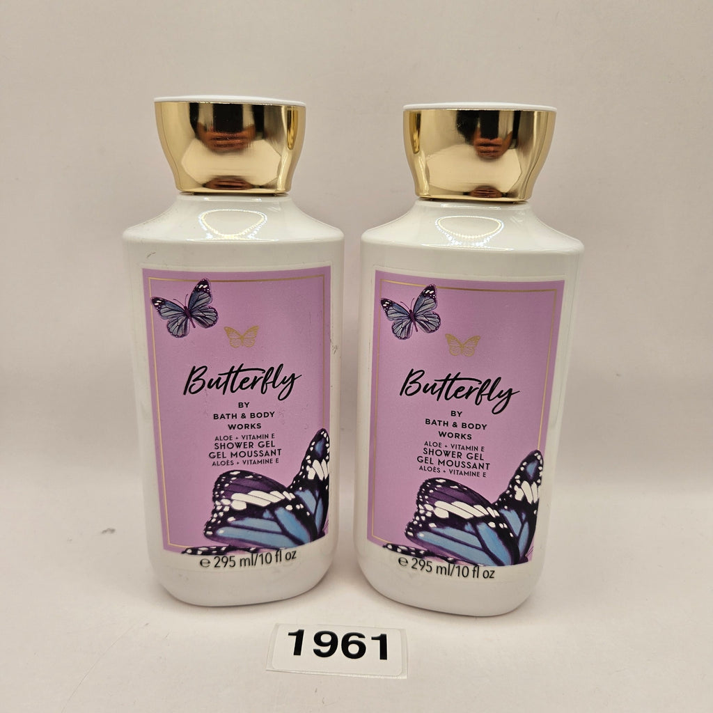 BODY AND BODY WORKS BUTTERFLY SHOWER GEL-2 PACK 10oz BOTTLES