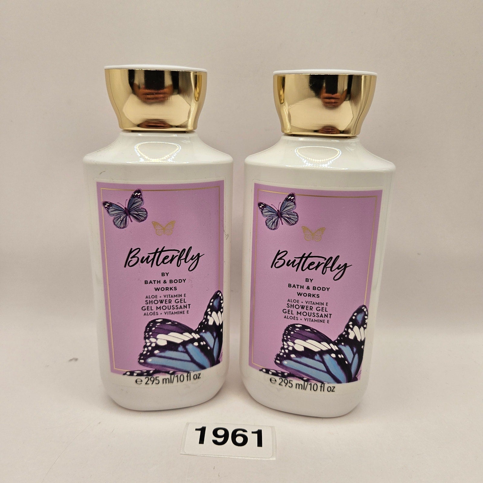 BODY AND BODY WORKS BUTTERFLY SHOWER GEL-2 PACK 10oz BOTTLES