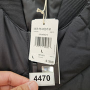 ADIDAS MEN'S LARGE MERCEDES AMG PETRONAS FORMULA 1 DOWN VEST BLACK JX8773