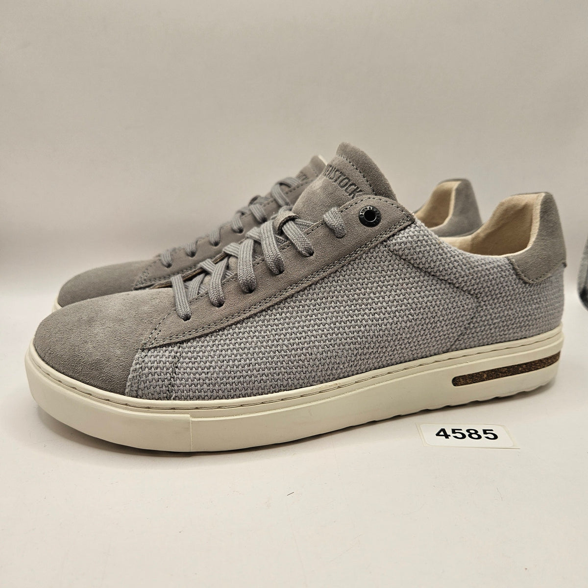 BIRKENSTOCK MEN'S 8 BEND LOW LIGHT GREY TEXTILE LOW TOP SNEAKER MADE IN GERMANY