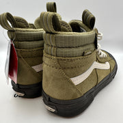 VANS Mens 6.5 MTE Sk8 Hi Olive Green Winter Sneaker