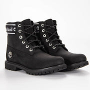 TIMBERLAND WOMEN'S 9.5 PREMIUM 6 INCH BOOTS WATERPROOF BLACK NUBUCK RAIDERS NIB