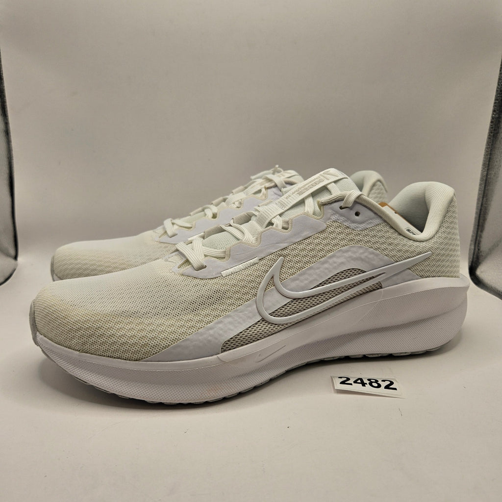 NIKE MEN'S 11 DOWNSHIFTER 13 WHITE WOLF GREY FD6454-100 NWOB