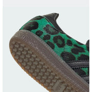 ADIDAS ORIGINALS WOMEN'S 8.5 SAMBA OG LEOPARD SEMI SCREAMING GREEN HQ9374 NWOB