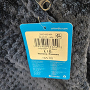 COLUMBIA WOMEN'S LARGE FIRE SIDE 1/4 ZIP GREY PULLOVER POCKETS SOFT NWT
