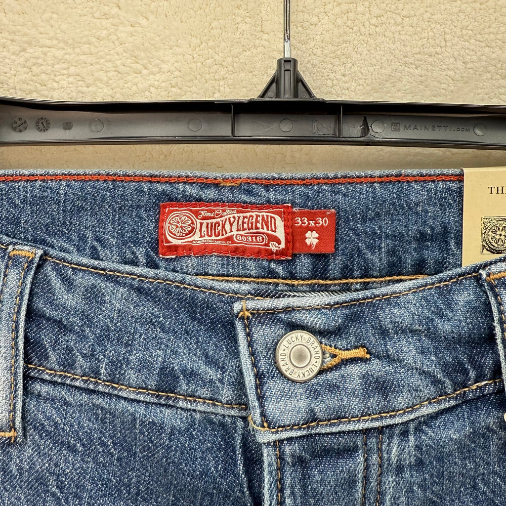 LUCKY BRAND X GOLD RUSH SERIES RARE 33X30 MENS TAPER JEANS VINTAGE STYLE