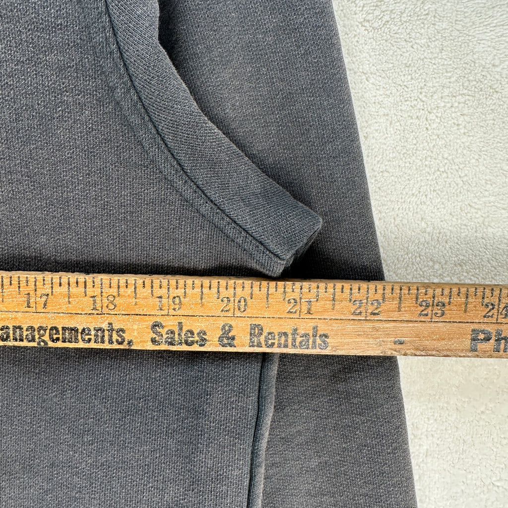 LUCKY BRAND X COLE HAUSER MEDIUM PATRIOT VINTAGE GREY HALF ZIP SWEATSHIRT