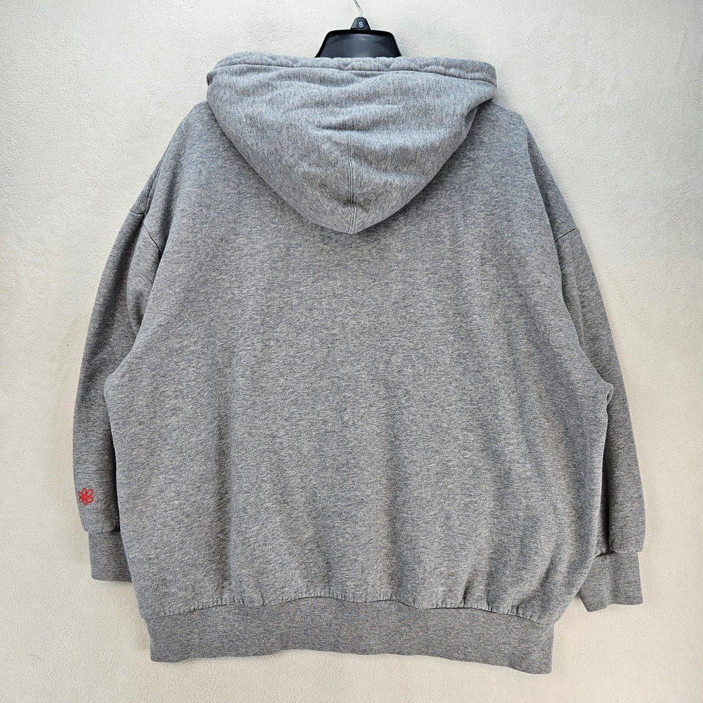 LEVI'S MEDIUM VINTAGE GRAY GRAPHIC PULLOVER HOODIE SMILEY FACE STRAWBERRY