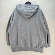 LEVI'S MEDIUM VINTAGE GRAY GRAPHIC PULLOVER HOODIE SMILEY FACE STRAWBERRY