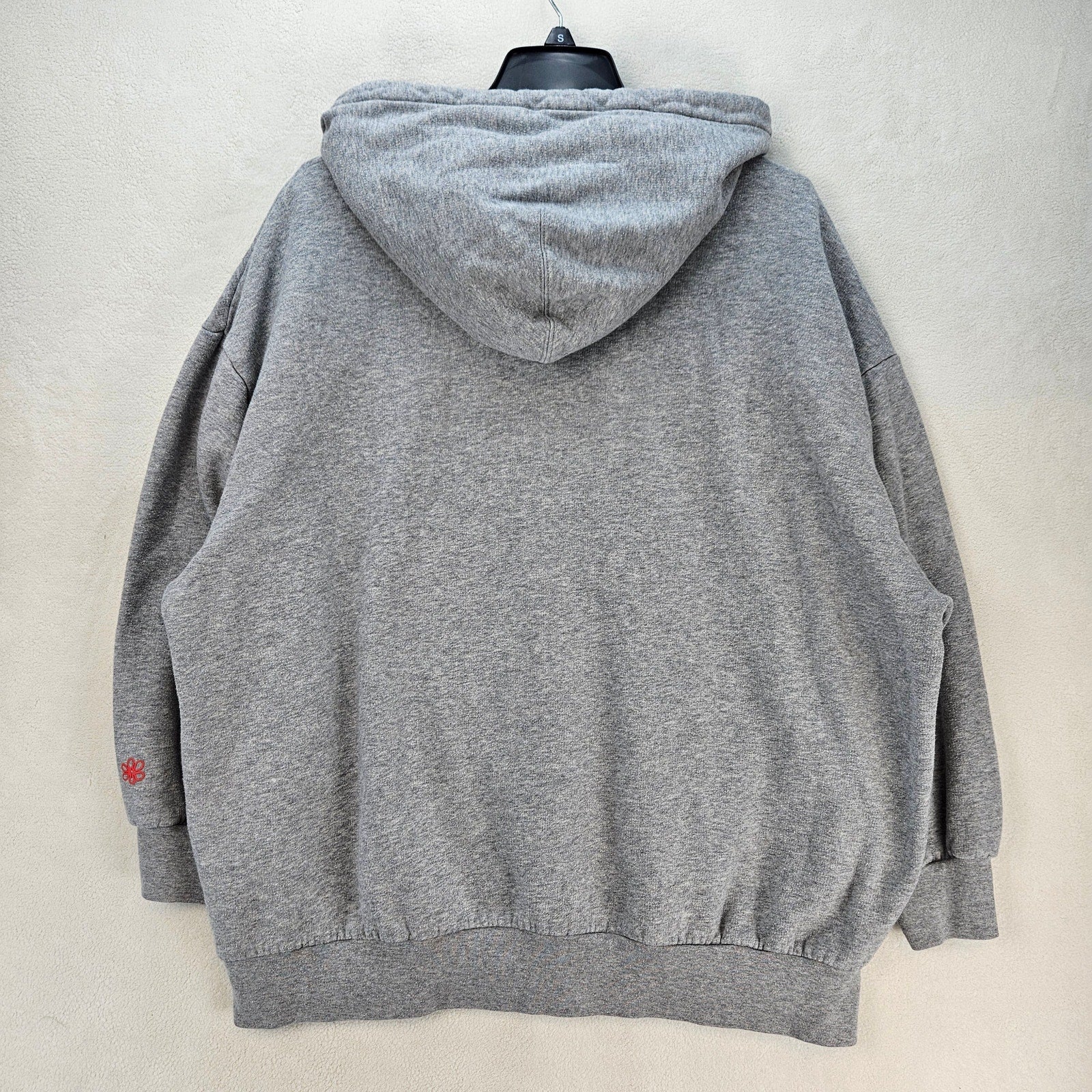 LEVI'S MEDIUM VINTAGE GRAY GRAPHIC PULLOVER HOODIE SMILEY FACE STRAWBERRY
