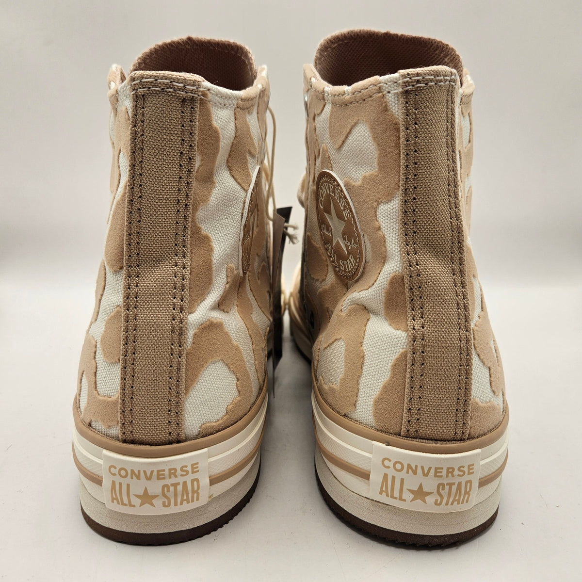 CONVERSE KIDS 4.5 CHUCK TAYLOR ALL STAR EVA LIFT HIGH EGRET WARM QUARRY A11112C