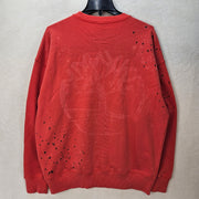 TIMBERLAND MEN'S MEDIUM A-COLD-WALL FUTURE PULLOVER SWEATSHIRT CORAL RED $300
