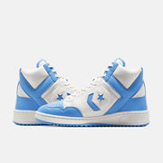 CONVERSE WEAPON MEN'S 9 MID UNC LARRY BIRD MAGIC JOHNSON NIB A10597C WHITE BLUE