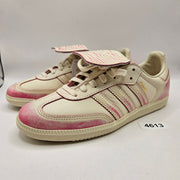 ADIDAS WOMEN'S 8.5 ORIGINALS SAMBA LT DISTRESSED PACK PINK CREAM WHITE JR5998