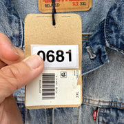 LEVI'S MEN'S 3XL TRUCKER DENIM JACKET WASH BLUE A57820006