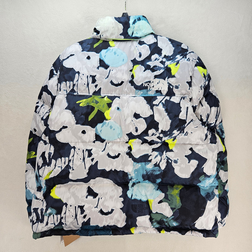 THE NORTH FACE WOMEN'S XXL 1996 RETRO NUPTSE JACKET FLORAL PRINT 700 PUFFER NWT