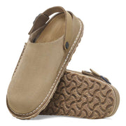 BIRKENSTOCK WOMEN'S 8 LUTRY PREMIUM SUEDE GRAY TAUPE 1025297 NARROW